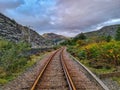 Abandoned railway track Royalty Free Stock Photo