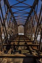 Abandoned and Rare Truss Railroad Bridge - Pennsylvania Royalty Free Stock Photo