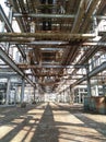 Abandoned refinery unit Royalty Free Stock Photo