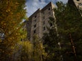 Abandoned residental building. Ghost town of Pripyat, Chernobyl Exclusion