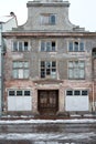 Abandoned residential building