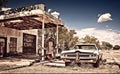 Abandoned restaraunt on route 66 in New Mexico Royalty Free Stock Photo