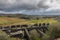 The abandoned Rhos Slate Quarry at Capel Curig, Snowdonia National Park, Wales Royalty Free Stock Photo