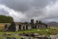 The abandoned Rhos Slate Quarry at Capel Curig, Snowdonia National Park, Wales Royalty Free Stock Photo