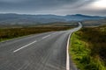 Abandoned Road Through Spectacular Rural Landscape Of Snowdonia National Park In North Wales, United Kingdom Royalty Free Stock Photo