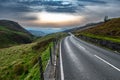 Abandoned Road Through Spectacular Rural Landscape Of Snowdonia National Park In North Wales, United Kingdom Royalty Free Stock Photo