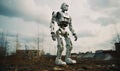 The abandoned robot decides to stay on Earth alone Creating using generative AI tools