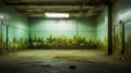 Abandoned Room: Hyperrealistic Marine Life And Street Art Fusion