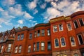 Abandoned rowhouses in Baltimore, Maryland. Royalty Free Stock Photo