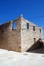 Abandoned ruined house in island Susak,Croatia Royalty Free Stock Photo