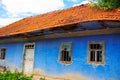 Abandoned ruined rustic house