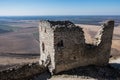 Abandoned ruins of medieval Plavecky castle in Slovakia