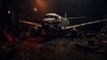 Abandoned Rusted Airplane: A Cinematic Dystopian Fantasy