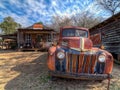 Abandoned, rusted truck, outside of a ghost town. Murrayville, GA.