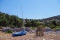 Abandoned sailboat