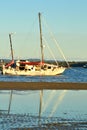 Abandoned Sailing Yacht Tin Can Bay Queensland Australia