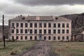 Abandoned school house in mountains Royalty Free Stock Photo