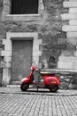 Abandoned scooter Royalty Free Stock Photo