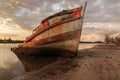 Abandoned Ship Royalty Free Stock Photo