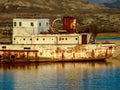 Abandoned ship near Lake Van, Turkey Royalty Free Stock Photo
