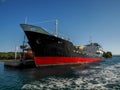 Abandoned ship in Ugljan island in front of Zadar - Archipelago - Islands of the Kornati archipelago panorama landscape of Royalty Free Stock Photo