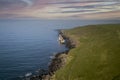 An abandoned ship washed onto rocks near Ballycotton in east Cork after storm Dennis Royalty Free Stock Photo