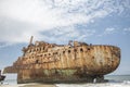 Abandoned ships cemetery on Ocean