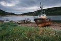 Abandoned ships near Teriberka. Russia