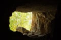 Abandoned Shiryaevsky quarries near the village of Shiryaevo. Royalty Free Stock Photo