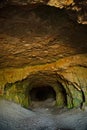 Abandoned Shiryaevsky quarries near the village of Shiryaevo. Royalty Free Stock Photo