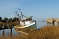 Abandoned shrimp boat, Florida