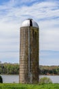 Abandoned silo on lake in Tennessee