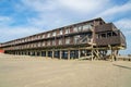 Abandoned Silver Gull Beach Club at Fort Tilden Beach, Breezy Point Royalty Free Stock Photo