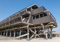 Abandoned Silver Gull Beach Club at Fort Tilden Beach, Breezy Point Royalty Free Stock Photo