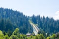 Derelict ski jump Royalty Free Stock Photo