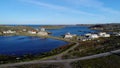 Abandoned small town on Stts Dalniye Zelentsy in Barents Sea.