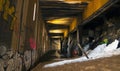 Abandoned Snow Shed Tunnel Royalty Free Stock Photo