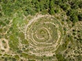 Abandoned Spiral Construction in countryside