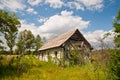 Abandoned spooky building near Chernobyl zone Royalty Free Stock Photo
