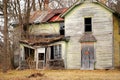 Abandoned spooky farm house