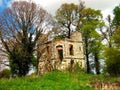 Abandoned stone construction in a countryside are Royalty Free Stock Photo