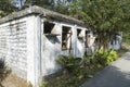 Abandoned One Storied Stone House in Hong Kong Lantau Island Royalty Free Stock Photo