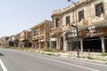 Abandoned street and buildings in the beach resort of Maras, Cyprus