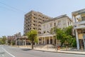 Abandoned street and buildings in the beach resort of Maras, Cyprus