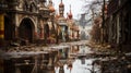 Mirrored Realms: A Fairytale-inspired Abandoned Theme Park