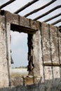 abandoned structure window interior view color