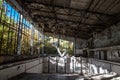Abandoned swimming pool in Chornobyl Zone