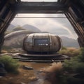 An abandoned terraforming station altering the atmosphere of a desolate world2