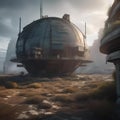 An abandoned terraforming station altering the atmosphere of a desolate world3