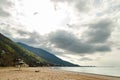 Abandoned tourist beach in Europe